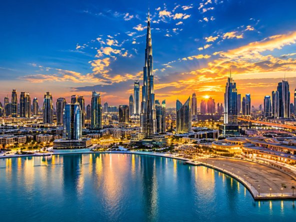Dubai skyline and waterfront showing factors that drive property prices