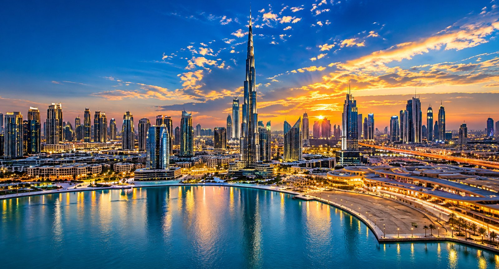 Dubai skyline and waterfront showing factors that drive property prices